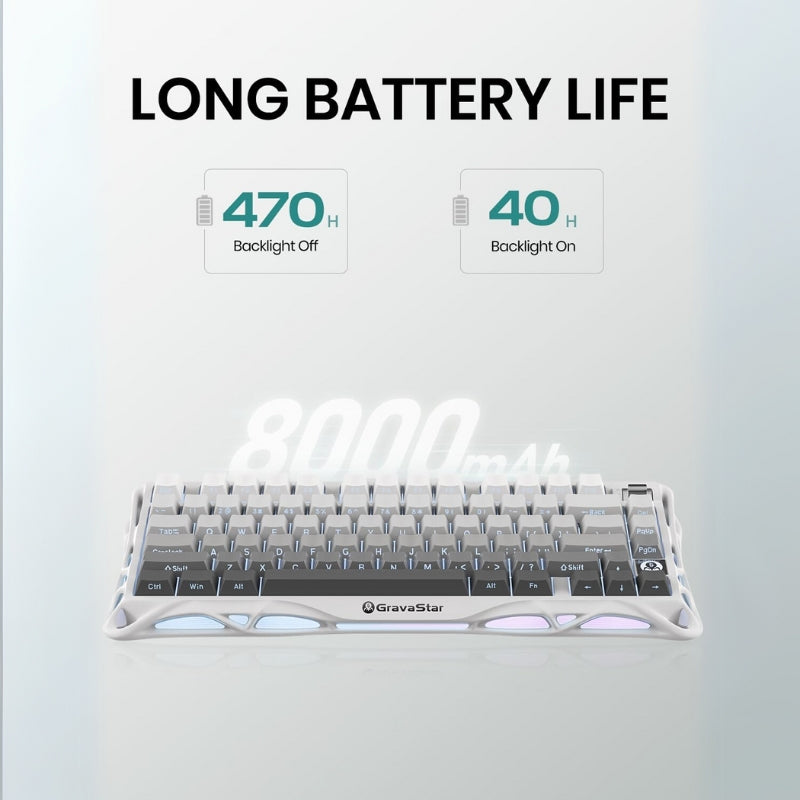 Load image into Gallery viewer, GravaStar K1 75% Wireless Mechanical Gaming Keyboard with RGB Backlit, Aluminum Alloy Exoskeleton Design, Gasket Custom Keyboard Hot-Swap Socket - i-Station Mobile Phone & Electronic Device Repair and Accessories