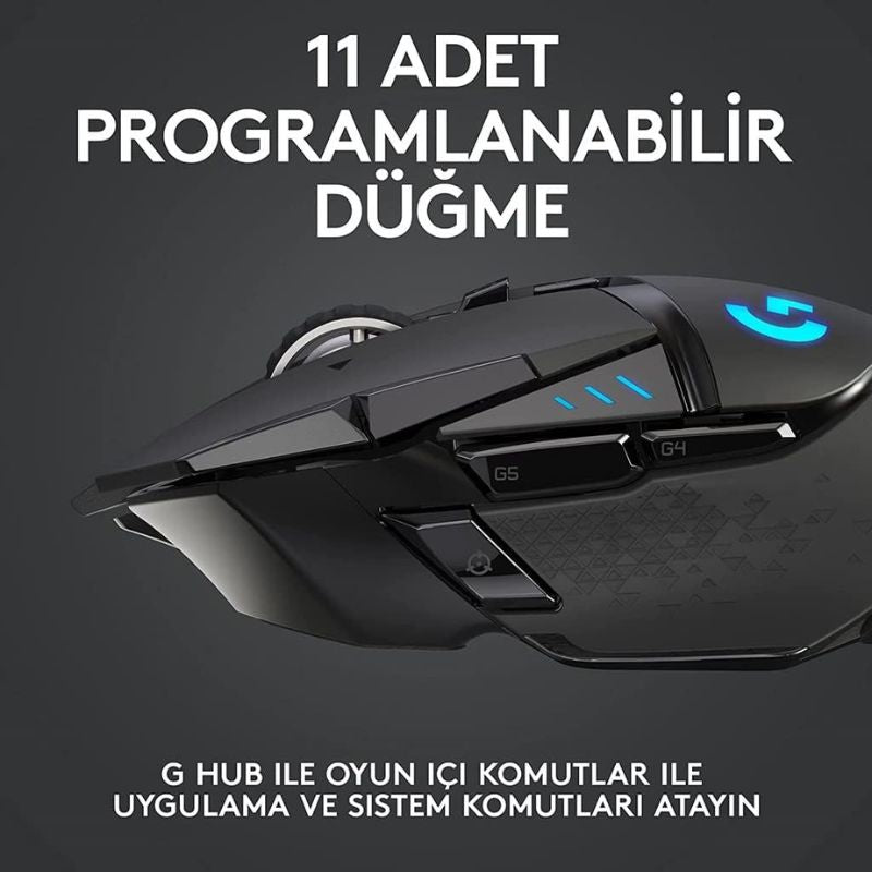 Load image into Gallery viewer, Logitech G502 Hero Lightspeed Wireless Gaming Mouse, Hero 16K Sensor, 16,000 DPI, RGB, Adjustable Weights, 11 Programmable Buttons, Long Battery Life, On-Board Memory, PC/Mac - i-Station Mobile Phone & Electronic Device Repair and Accessories