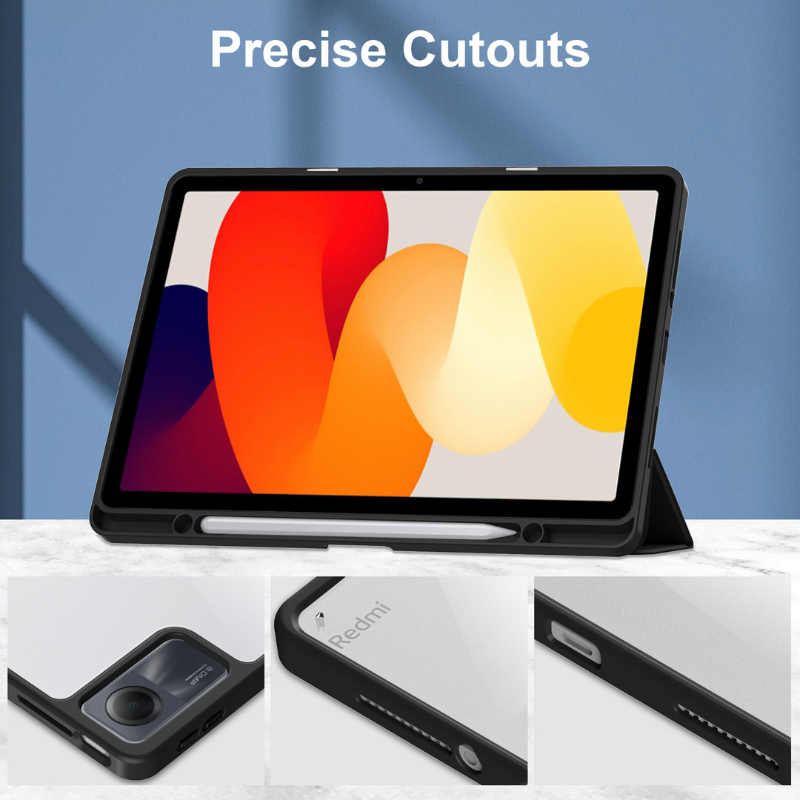Load image into Gallery viewer, Xiaomi Redmi Pad SE 11’’ 2023 (23073RPBFG) Smart Tri-fold Acrylic Shockproof Case With Pen Slot - i-Station Mobile Phone & Electronic Device Repair and Accessories