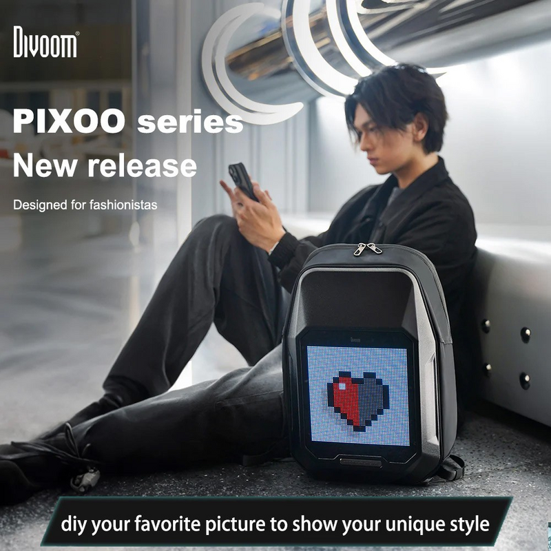 Load image into Gallery viewer, Divoom Cyberbag Pixel Art LED Backpack - i-Station Mobile Phone & Electronic Device Repair and Accessories