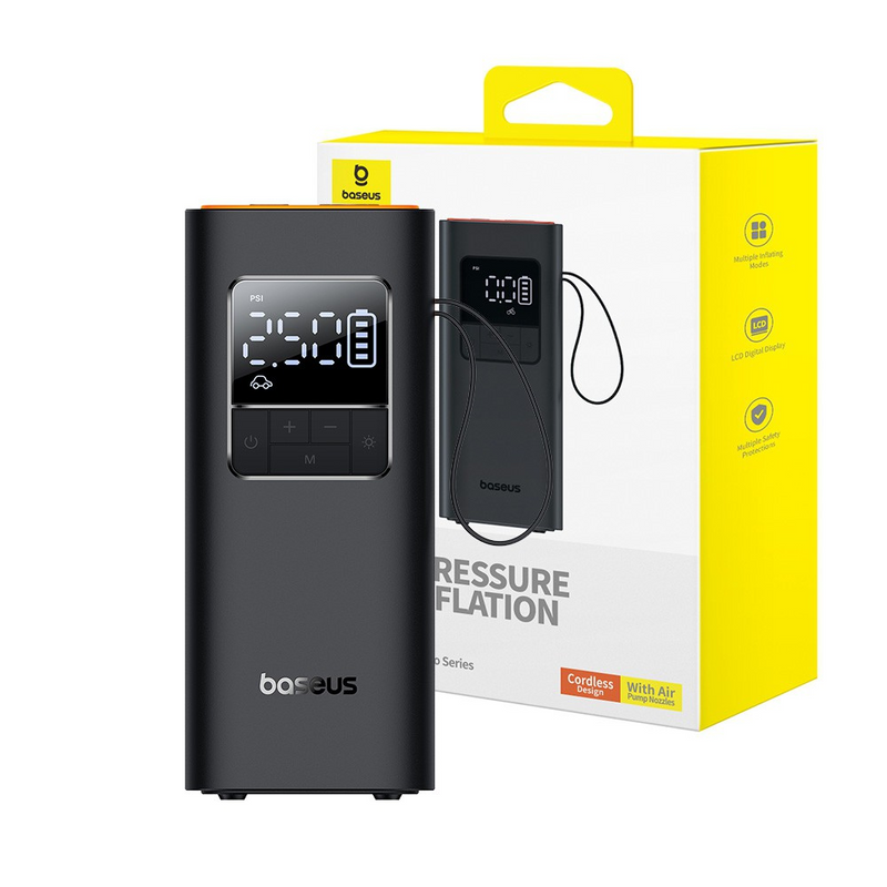 Load image into Gallery viewer, Baseus Super Mini Pro Series Wireless Car Inflator - Cluster Black - i-Station Mobile Phone & Electronic Device Repair and Accessories