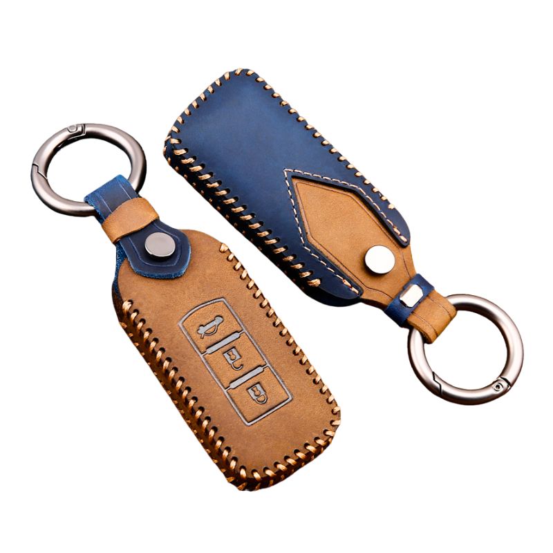 Load image into Gallery viewer, Mitsubishi Genuine Leather Full Protection Smart Key Fob Case Cover For Outlander, ASX, Pajero Sport, Eclipse Cross - i-Station Mobile Phone & Electronic Device Repair and Accessories