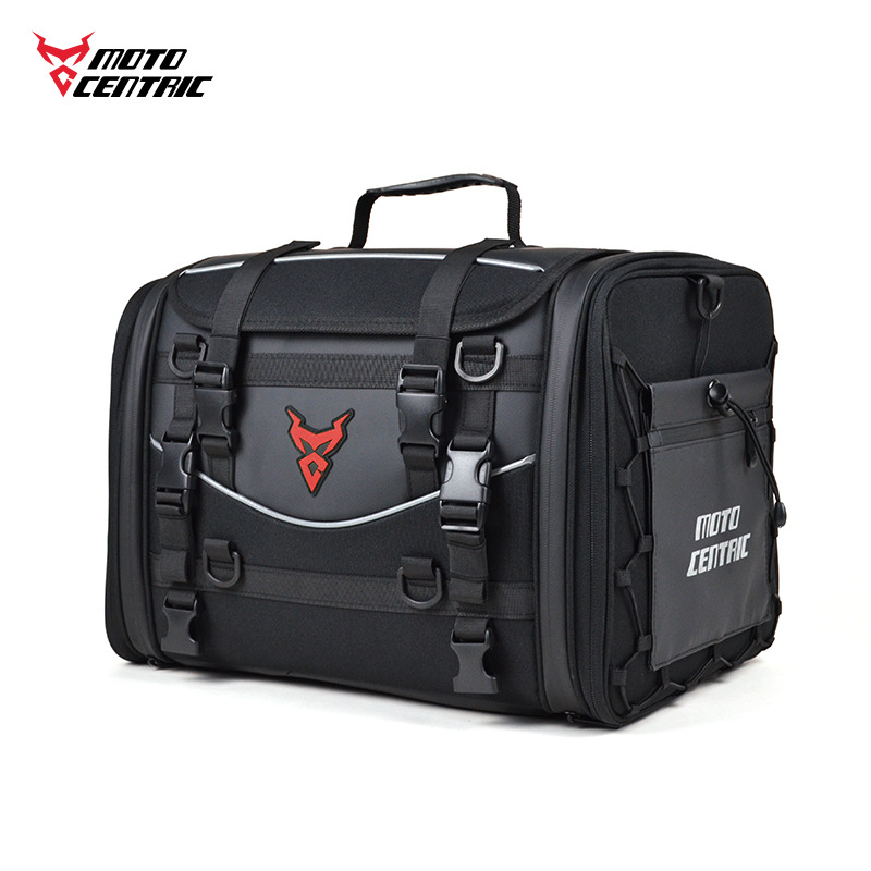 Load image into Gallery viewer, MOTOCENTRIC Motorcycle Rear Seat Bag 35L – Waterproof, Large Capacity, Multi-Functional Travel Bag (Expandable up to 50L)
