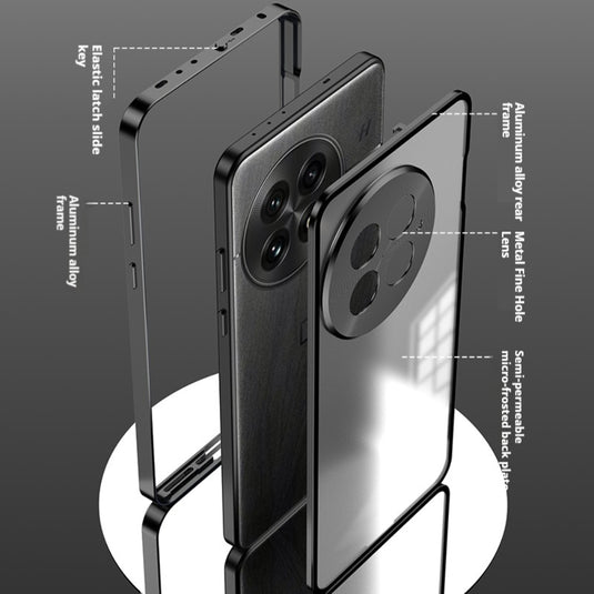 OnePlus 13R - Metal Frame Frosted Magnetic Phone Case - i-Station Mobile Phone & Electronic Device Repair and Accessories