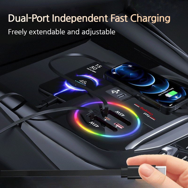 Load image into Gallery viewer, BMW X4 M (2019–2022) Car Fast Charging Hub with RGB Lighting - i-Station Mobile Phone & Electronic Device Repair and Accessories