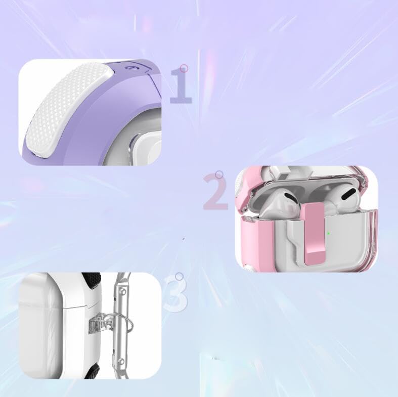 Apple AirPods Pro 1/2 - Clear PC TPU Hard Silicone Case Custom Switch Magnetic Open Shockproof Charging Cover Case - i-Station Mobile Phone & Electronic Device Repair and Accessories