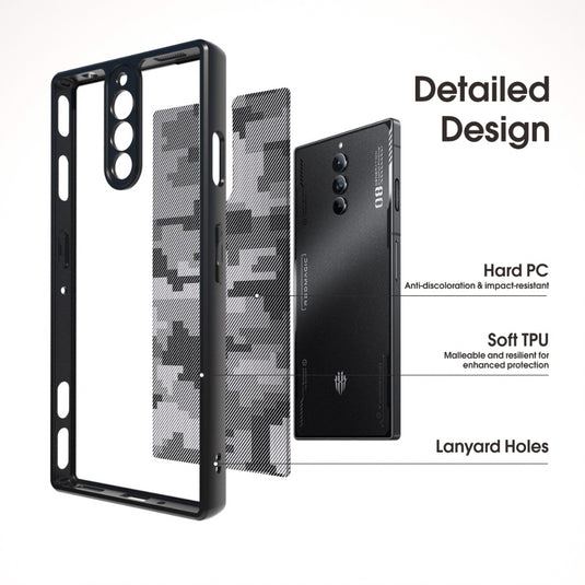 ZTE nubia Red Magic 8 Pro/8 Pro Plus/8S Pro - IBMRS Camouflage Shockproof Transparent Matte Phone Case - i-Station Mobile Phone & Electronic Device Repair and Accessories