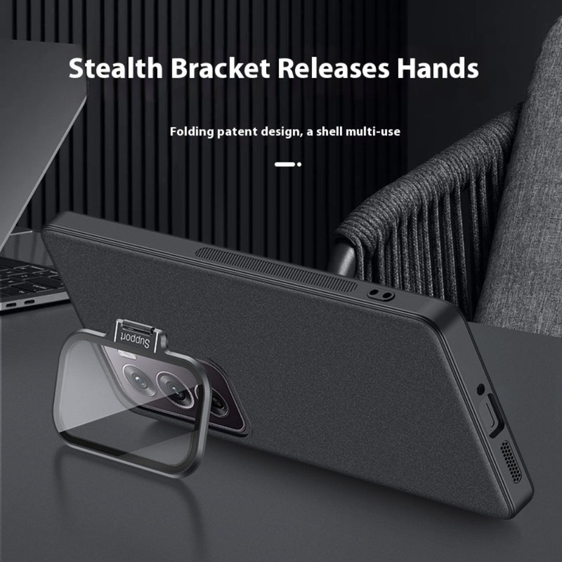Load image into Gallery viewer, OPPO Reno12/Pro - PC Material Transparent Lens Cover Stand Protection Case - i-Station Mobile Phone & Electronic Device Repair and Accessories