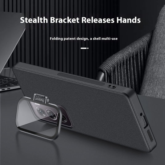 OPPO Reno12/Pro - PC Material Transparent Lens Cover Stand Protection Case - i-Station Mobile Phone & Electronic Device Repair and Accessories