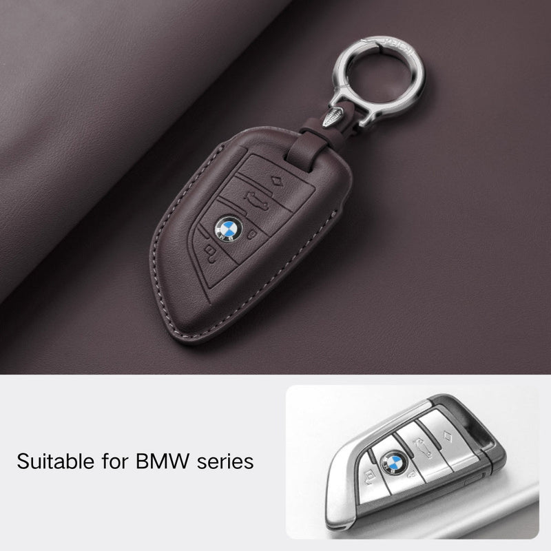 Load image into Gallery viewer, BMW Leather Car Key Fob Case Cover For 1, 2, 3, 5, 7 Series, X1, X3, X5, X6, X7, ix1, ix40, ix50, i8 - i-Station Mobile Phone & Electronic Device Repair and Accessories