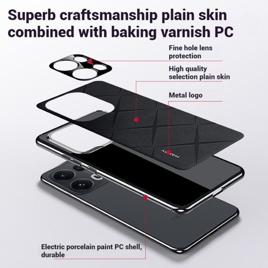 OPPO Reno13 / Pro - Plain Leather PC Phone Case - i-Station Mobile Phone & Electronic Device Repair and Accessories