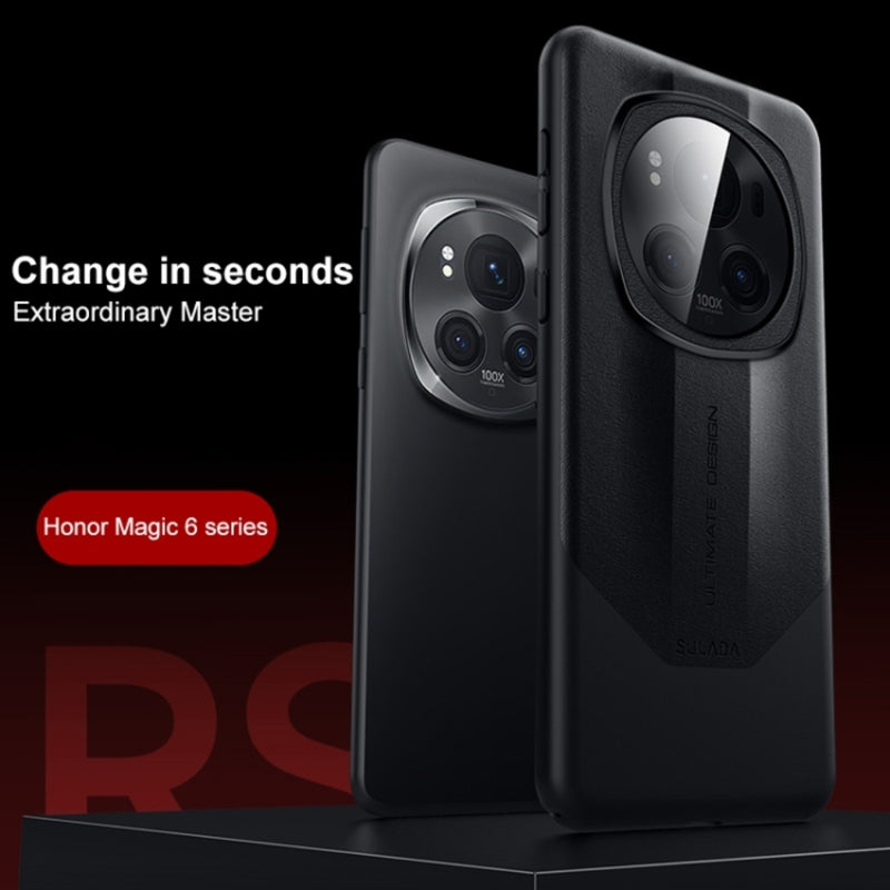 Load image into Gallery viewer, Honor Magic6/Pro - Splicing Plain Leather PC Shockproof Phone Case - i-Station Mobile Phone & Electronic Device Repair and Accessories