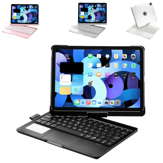 Apple iPad 7/8/9 10.2'' 7/8/9th Gen (2019/2020/2021) 360° Rotating Wireless Touchpad Keyboard Flip Cover Case - i-Station Mobile Phone & Electronic Device Repair and Accessories