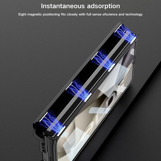 Samsung Galaxy Z Fold 5(SM-F946) - Hinged Foldable Full Coverage Transparent Shockproof Protective Case - i-Station Mobile Phone & Electronic Device Repair and Accessories