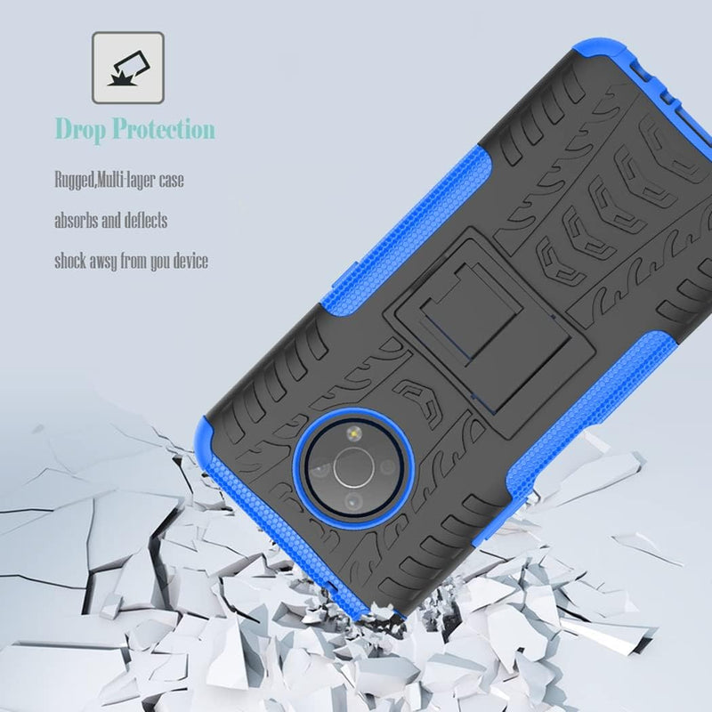 Load image into Gallery viewer, Nokia G300 - Shield With Kickstand Hard PC Back Cover Soft TPU Dual Layer Protection Case With 2PC 9H Tempered Glass Screen Protector - i-Station Mobile Phone & Electronic Device Repair and Accessories