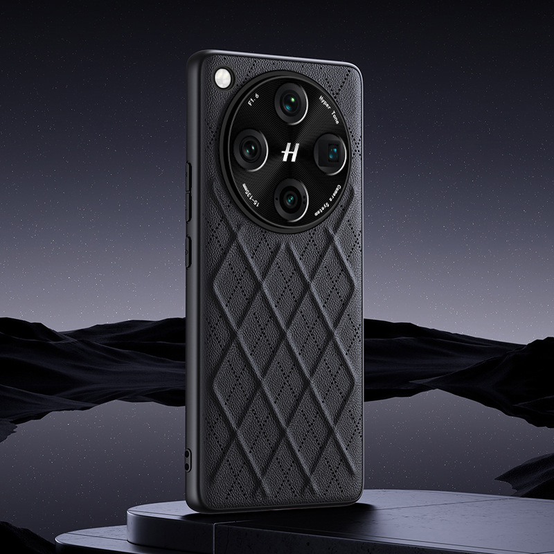 Load image into Gallery viewer, OPPO Find X8 Pro Diamond Pattern Plain Leather Shockproof Essentials Series Case - i-Station Mobile Phone & Electronic Device Repair and Accessories