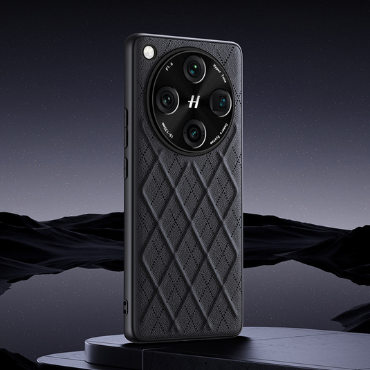OPPO Find X8 Pro Diamond Pattern Plain Leather Shockproof Essentials Series Case - i-Station Mobile Phone & Electronic Device Repair and Accessories