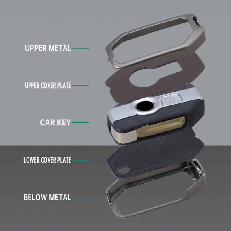 Load image into Gallery viewer, BMW Motorcycle Zinc Alloy + Leather Protection Car Key Fob Case Cover For R1200GS, R1250GS, R1200RT, K1600, K1600B - i-Station Mobile Phone & Electronic Device Repair and Accessories