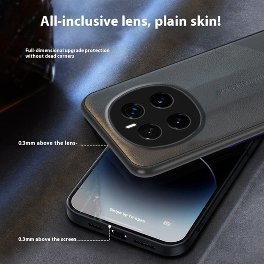 Honor Magic6/Pro - Matte Leather Full Cover Shockproof Protective Case - i-Station Mobile Phone & Electronic Device Repair and Accessories