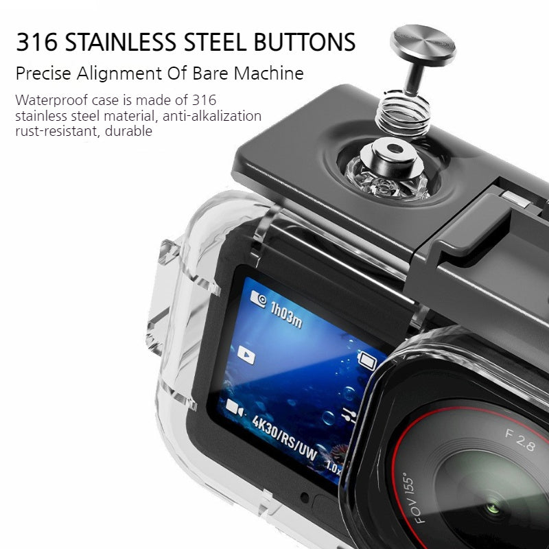 Load image into Gallery viewer, DJI Action 6 - Premium High-Transmittance PC & Tempered Glass Waterproof Housing — 70 m Dive & Surf Protection with Polarizing Filter - i-Station Mobile Phone & Electronic Device Repair and Accessories