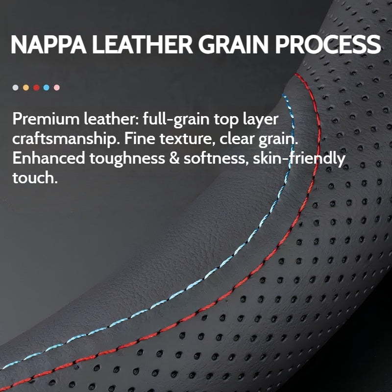 Load image into Gallery viewer, Maserati Nappa Leather Breathable Non-Slip Steering Wheel Cover For Quattroporte, Ghibli, Grecale, Levante - i-Station Mobile Phone & Electronic Device Repair and Accessories