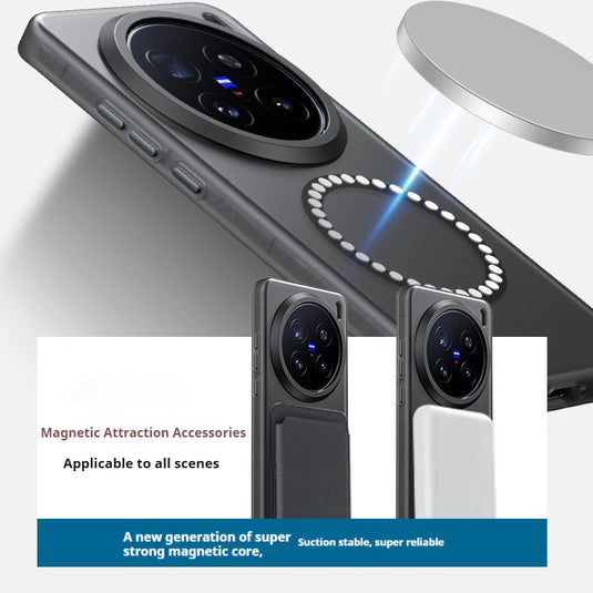 VIVO X200 & Pro - Soft TPU Frosted Magnetic With Magnetic Shockproof Essentials Series Case - i-Station Mobile Phone & Electronic Device Repair and Accessories