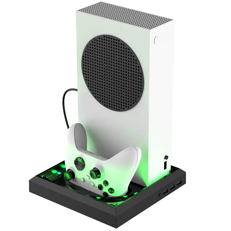 Load image into Gallery viewer, Xbox Series S / X Game Console Holder Stand With RGB Light & USB Hub - Polar Tech Australia