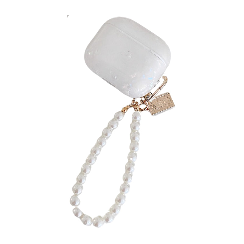 Apple AirPods 4 - Protective Cover Skin With Pearl Keychain Charging Cover Case - i-Station Mobile Phone & Electronic Device Repair and Accessories