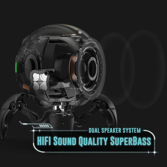 GravaStar Bluetooth Speaker Mars G1 Pro Edition Black Frosted Design Wireless Speakers with RGB Light - i-Station Mobile Phone & Electronic Device Repair and Accessories