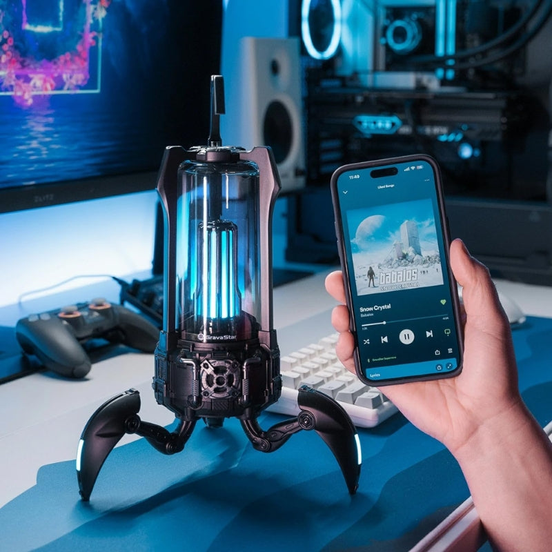 GravaStar Supernova Bluetooth Wireless Speaker with LED Table Lamp Speaker, 9H Playtime, TWS Pairing - i-Station Mobile Phone & Electronic Device Repair and Accessories