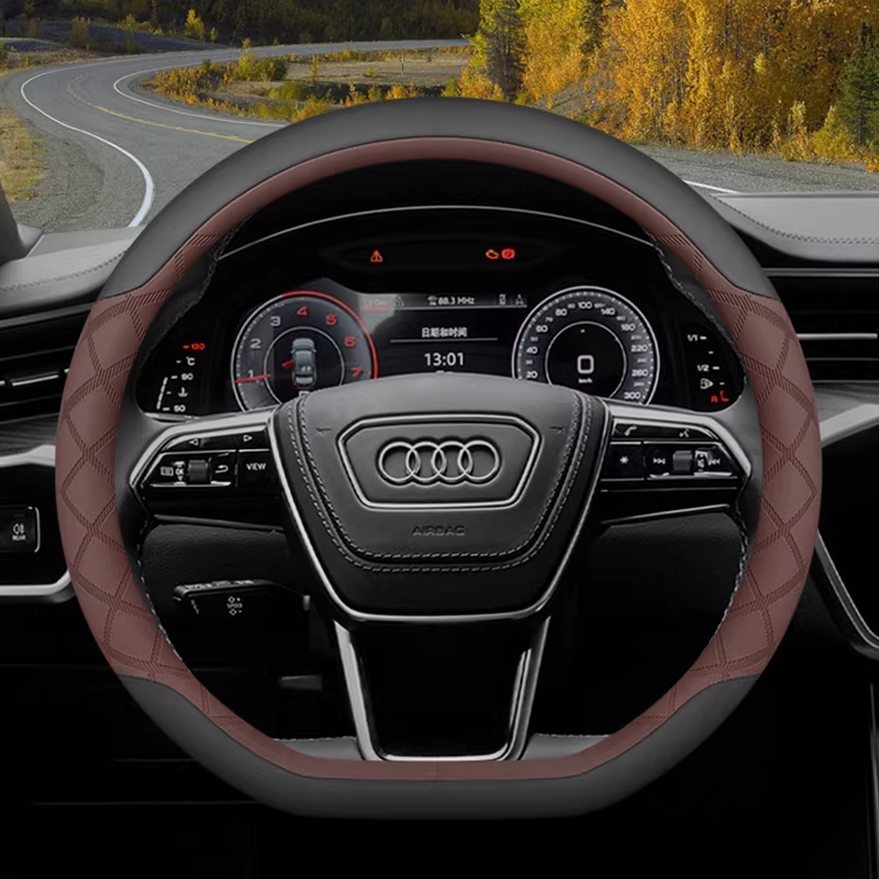 Load image into Gallery viewer, Audi Ultra-Thin Anti-Slip Steering Wheel Cover For 2025 A3, Q3, Q5L, A6L, A7 - i-Station Mobile Phone & Electronic Device Repair and Accessories