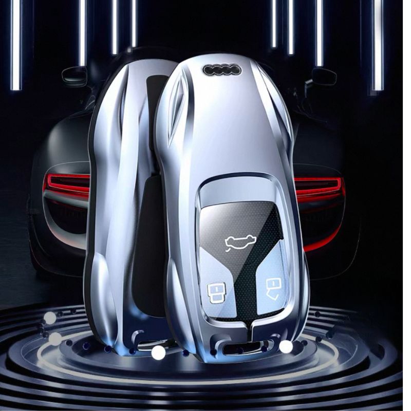 Load image into Gallery viewer, Audi Zinc Alloy Silicone Car Key Fob Case Cover For A3 For A4, A5, Q3, Q7, Audi TT - i-Station Mobile Phone & Electronic Device Repair and Accessories