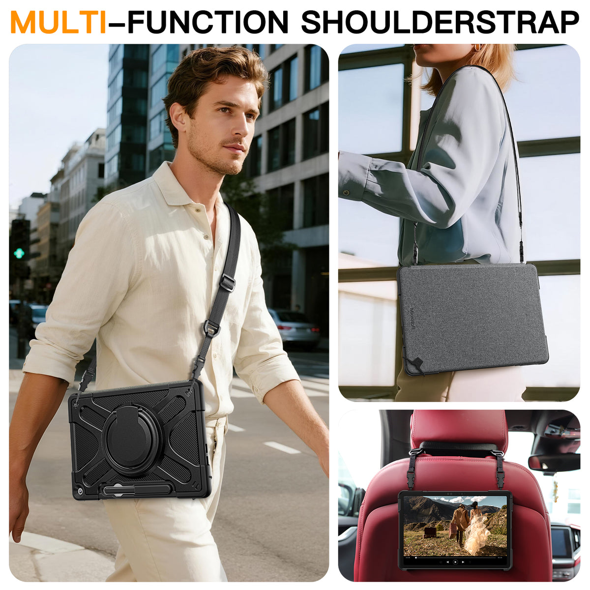 Microsoft Surface Pro 12 (2025) - 360 Degree Rotate Shockproof Heavy Duty Tough Stand Case Cover With Pen Holder - i-Station Mobile Phone & Electronic Device Repair and Accessories