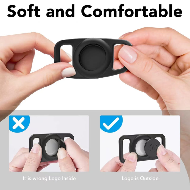 Load image into Gallery viewer, Apple AirTag Silicone Pet Collat Silicone Protector Cute Embossing Wateproof Case - i-Station Mobile Phone & Electronic Device Repair and Accessories