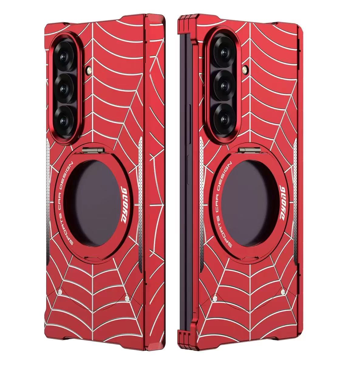 Samsung Galaxy Z Fold8 Ultra 5G (SM-F976) Frameless Mecha Metal Spider-Man Rotating Magnetic Stand Case - i-Station Mobile Phone & Electronic Device Repair and Accessories