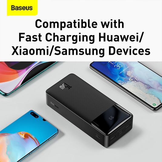 Baseus Bipow Digital Display Fast Charge Power Bank 30000mAh 15W PPBD050201 - i-Station Mobile Phone & Electronic Device Repair and Accessories