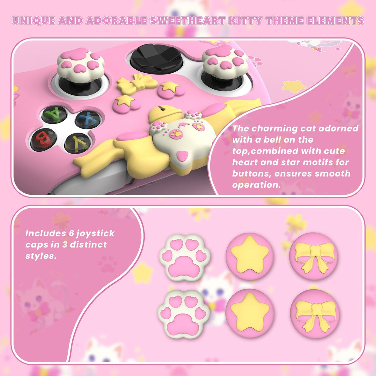 Xbox Series X/S - Sweetheart Kitty Cartoon Silicone Anti-Slip Wireless Controller Cover - i-Station Mobile Phone & Electronic Device Repair and Accessories