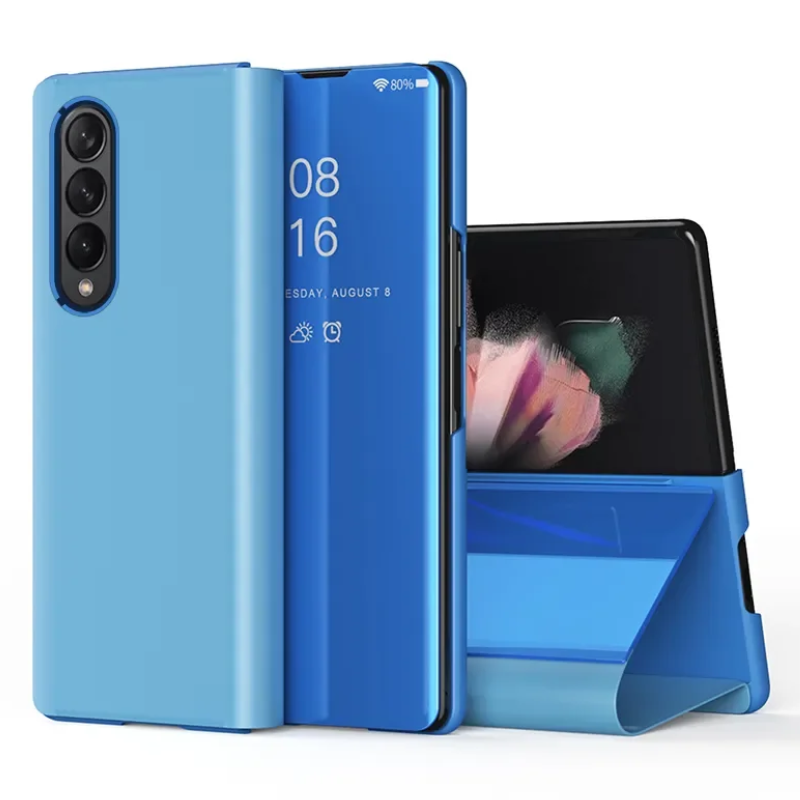 Load image into Gallery viewer, Samsung Galaxy Z Fold 6 SM-F956 PU Leather Visible Mirror Flip Shockproof Essentials Series Case - i-Station Mobile Phone & Electronic Device Repair and Accessories