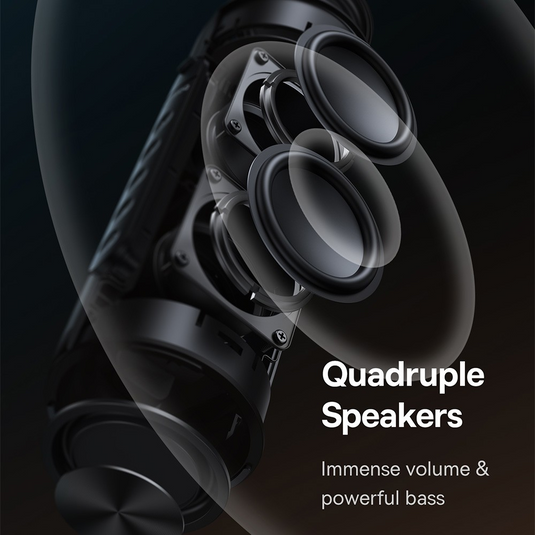 Baseus AeQur VO20 Portable Wireless Speaker-Cluster Black - i-Station Mobile Phone & Electronic Device Repair and Accessories