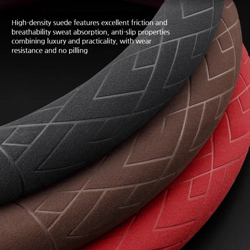 Load image into Gallery viewer, Porsche Premium Suede Steering Wheel Cover for Cayenne 718 Panamera 911 Macan - i-Station Mobile Phone & Electronic Device Repair and Accessories