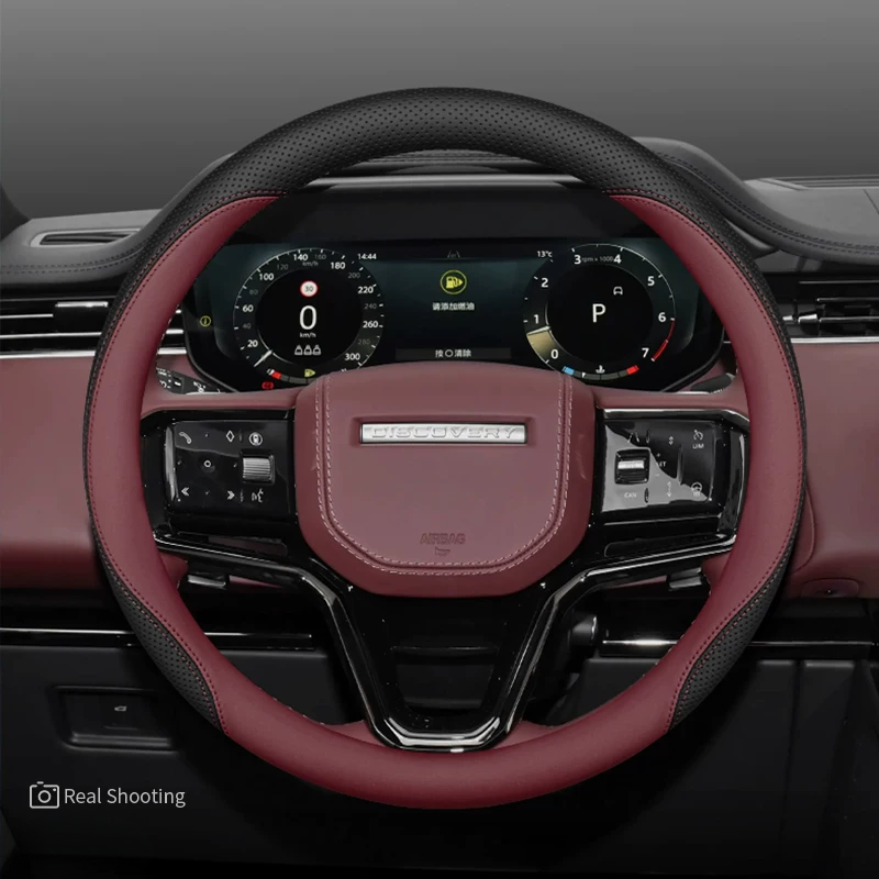 Load image into Gallery viewer, Land Rover Premium Nappa Leather Breathable Ultra-Thin Non-Slip Steering Wheel Cover For Discovery Sport, Range Rover Evoque, Defender, Velar, Discovery 4/5 - i-Station Mobile Phone & Electronic Device Repair and Accessories