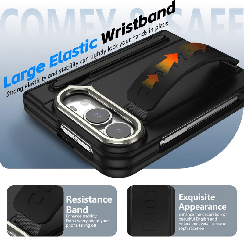 Load image into Gallery viewer, Apple iPhone Duo - Film Integrated Lens Frame Bracket Phone Case with Wristband / Pen - Polar Tech Australia