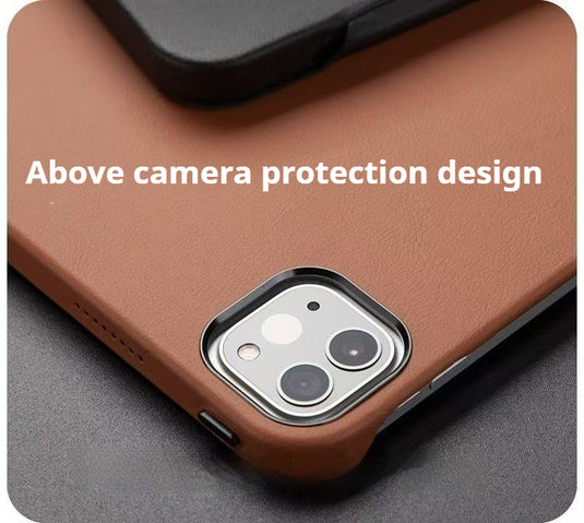 Apple iPad Pro 12.9-inch 3rd/4/5/6th Gen (2018/2020/2021/2022) Genuine Leather Full-protection Shockproof Case - i-Station Mobile Phone & Electronic Device Repair and Accessories