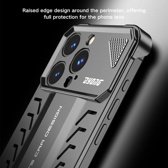 Apple iPhone 14/Pro/Max - Luxury Metal Leather Borderless Heat Dissipation Phone Case - i-Station Mobile Phone & Electronic Device Repair and Accessories