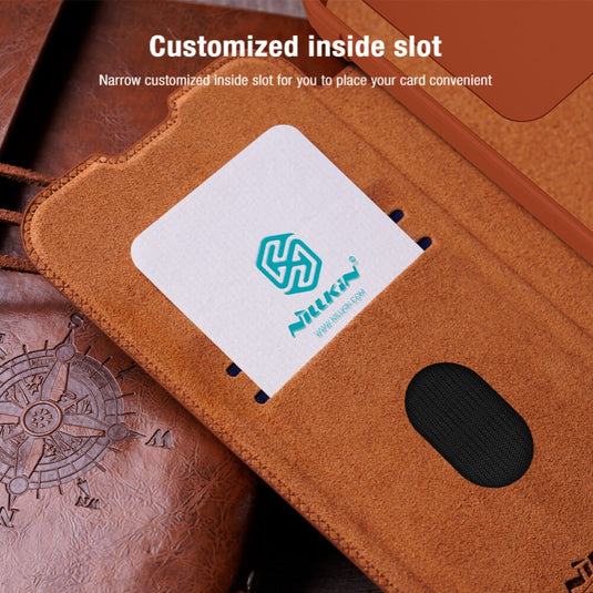 Samsung Galaxy S24 FE - NILLKIN Qin Pro Series Sliding Camera Cover Design Leather Phone Case - i-Station Mobile Phone & Electronic Device Repair and Accessories