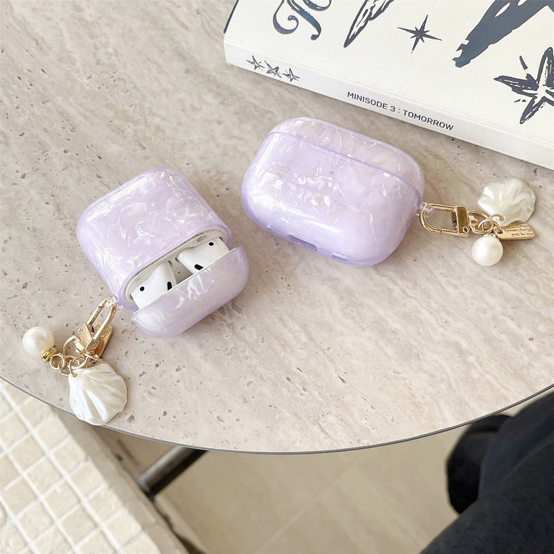 Load image into Gallery viewer, Apple AirPods 4 - Shell Design Style With Shell-Shaped Pendant Cover Case - i-Station Mobile Phone & Electronic Device Repair and Accessories