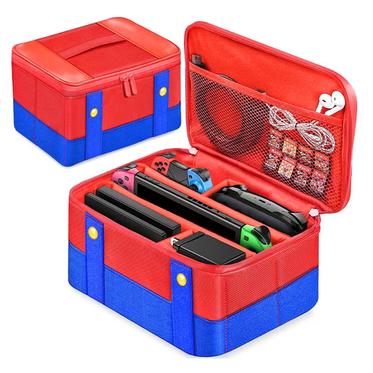 Nintendo Switch 2 (2025) Mario Handbag Protective Storage Large Bag With 1 PCS Screen Protector - i-Station Mobile Phone & Electronic Device Repair and Accessories