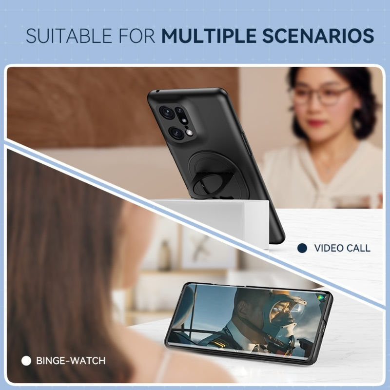 Load image into Gallery viewer, OPPO Find X5/Pro - Magsafe Hidden Fold Holder Full Coverage Shockproof Phone Case - i-Station Mobile Phone & Electronic Device Repair and Accessories