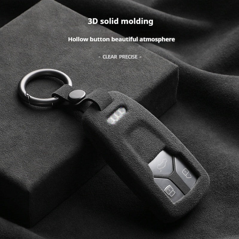 Load image into Gallery viewer, Audi Alcantara Remote Car Key Fob Case Cover For A4, A5, A6, Q5, Q7, S4, S5, S7 - i-Station Mobile Phone & Electronic Device Repair and Accessories