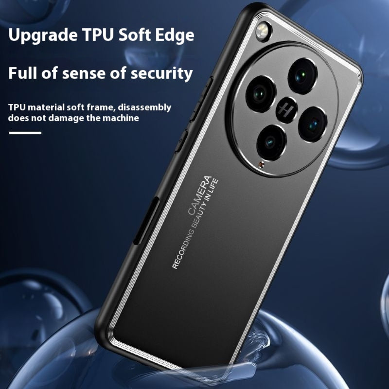 Load image into Gallery viewer, OPPO Find X7 / X7 Ultra - Metal Large Hole Lens Full Cover Soft Edge Anti Fall Case - i-Station Mobile Phone & Electronic Device Repair and Accessories